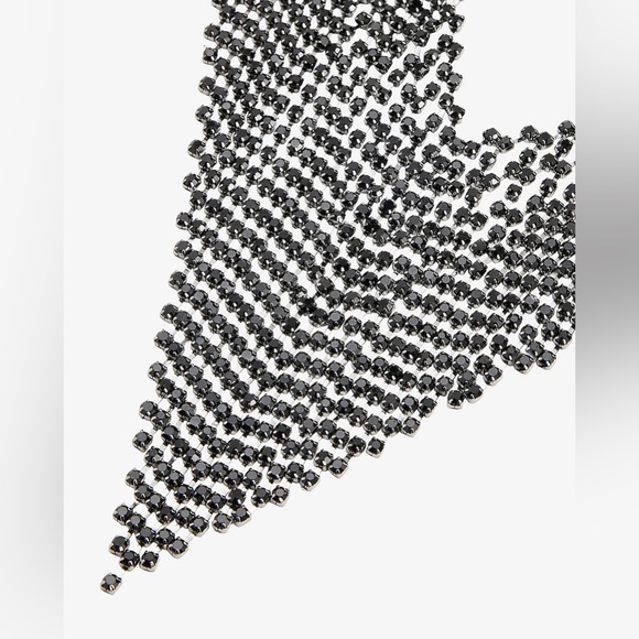 NWT Express Crystal Fringe Statement Necklace - Picture 3 of 3